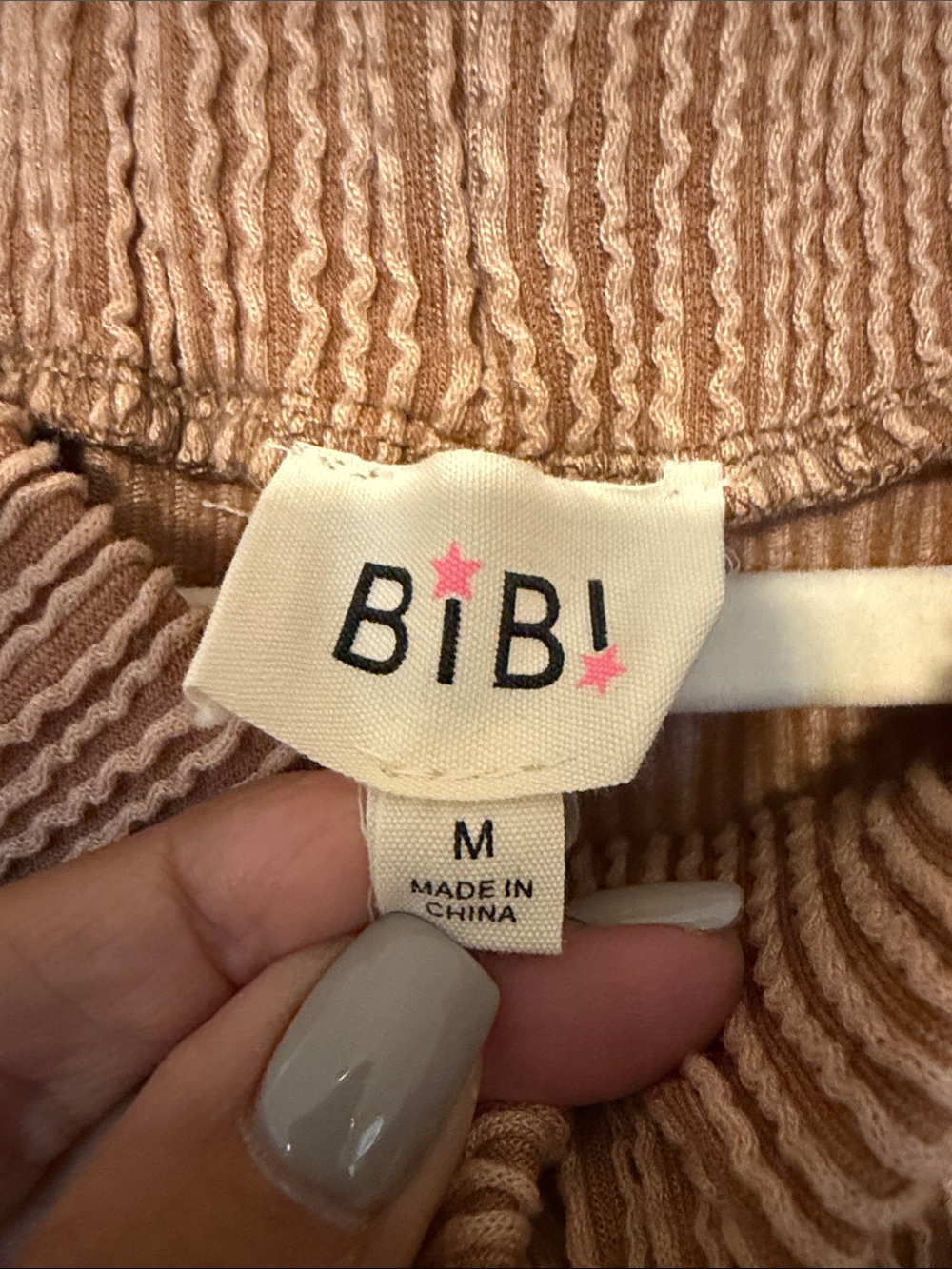 Bibi Wide-Leg Knit Pants in Camel - Picture 4 of 4